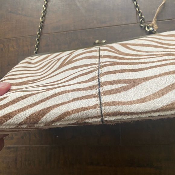 Patricia Nash Crossbody Clutch style Haircalf purse - Picture 11 of 13